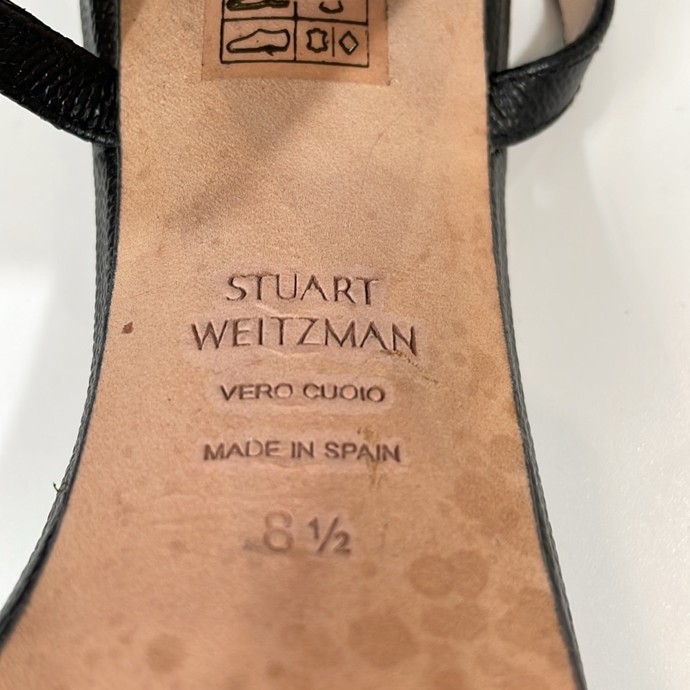 Stuart Weitzman Sunray Heels 2025 Size 8.5 Black EUC - Picture 7 of 10